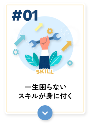 一生困らないスキルが身に付く。